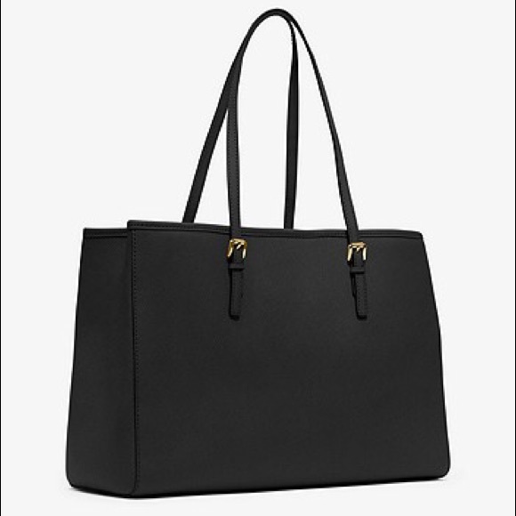 LIKE NEW Michael Kors Black Tote*like a Neverfull* - Picture 6 of 7